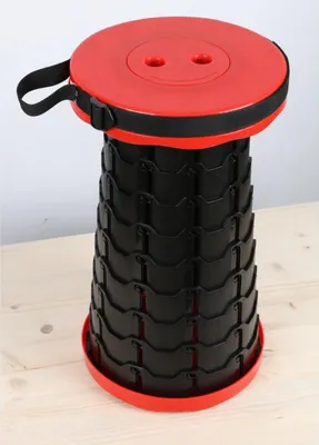 Produktbild von 6x Teleskophocker Klapphocker Campinghocker Schemel Festival tragbar bis 150kg höhenverstellbar