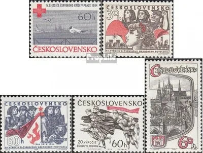 Produktbild von Briefmarken Tschechoslowakei 1964 Mi 1481,1483-1484,1485,1486 (kompl.Ausg.) postfrisch Rotes Kreuz