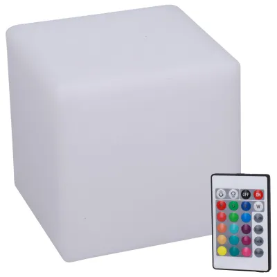 Produktbild von LED-Würfellampe, Fernbedienung, RGBW, verstellbar, 16 Farben, 4 Modi, langlebiges Nachtlicht für Zuhause, Bar, KTV im Innenbereich