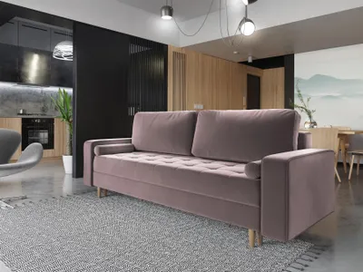 Produktbild von Sofa 3-Sitzer BELANO mit Schlaffunktion Rose