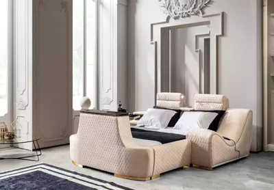 Produktbild von Doppelbett Luxus Doppelbett modernes Design Bettrahmen Bettrahmen Betten