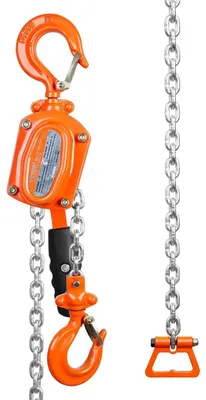 Produktbild von Mini Kettenzug - Manueller Hebelzug - 0,5 t (500 kg) - 1,4 m Hubhöhe - G80 Kette - Kohlenstoffstahl - Armeegrün