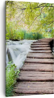Produktbild von Bild auf Leinwand - Leinwandbild - Nationalpark Natur Kieselsteine - 45x80cm - Wand Bild - Wanddeko - Leinwanddruck - Bilder - Kunstdruck - Wanddekoration - Leinwand bilder - Wandkunst - PA45x80-0355