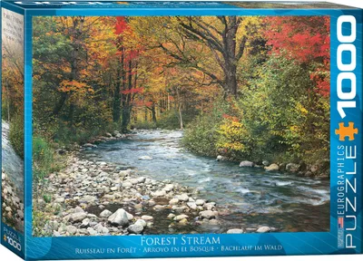 Produktbild von 1000 Teile Puzzle Ruhiger Fluss im Wald