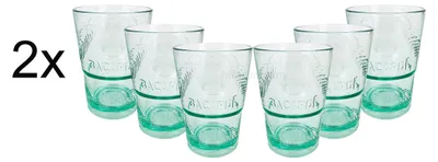 Zdjęcie produktu dla Bacardi Rum PLASTIC Glass - Zestaw kieliszków - 12 plastikowych kieliszków Mojito Longdrink Glass Cuba Libre Cocktail Bar