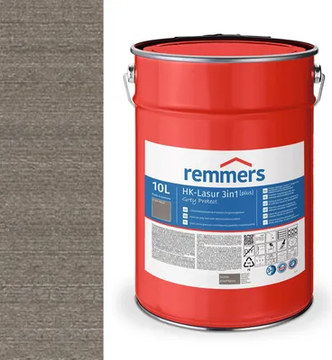 Produktbild von Remmers HK-Lasur 3in1 (plus) 10 L Eimer Graphitgrau FT-25416