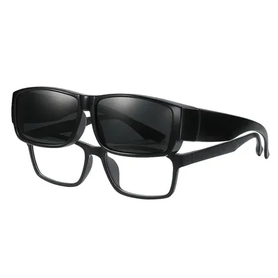 Produktbild von UV400 Überzieh Sonnenbrille polarisiert, Sonnenbrille für Brillenträger, geeignet für Fahren, Sport, Radfahren & Alltag
