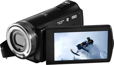 Zdjęcie produktu dla kamera wideo 1080P Full HD z 16-krotnym zoomem cyfrowym i funkcją noktowizora V12