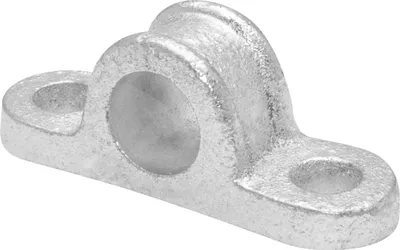 Produktbild von WAGNER Auflagebock - 90 x 25 x 35 mm x Ø 21 / 12 mm für Achsen Ø 20 mm, Stahl verzinkt - 13042801