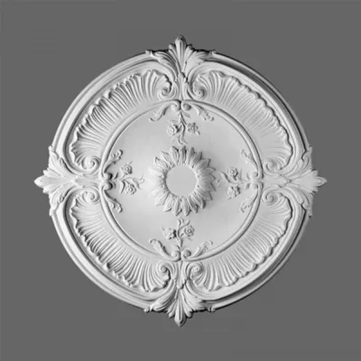 Produktbild von Casa Padrino Stuck Rosette 70 x 70 cm Deckenstuck Deckenrosette Stuckrosette Wandrosette Barock Jugendstil