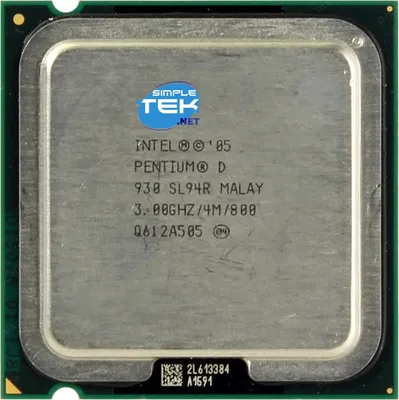 Produktbild von Intel Pentium 930, Intel® Pentium® D, LGA 775 (Socket T), 65 nm, Einschub, Intel, 3 GHz