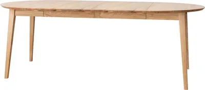 Image de Table de salle à manger Orbetello, table de cuisine, couleur et dimensions au choix, à rallonges, chêne naturel