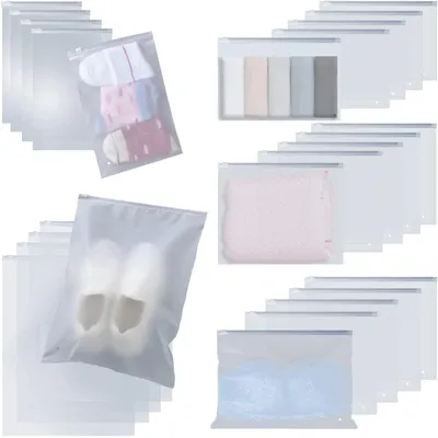Reise-Organizer-Set, 20 Stück, 5 Größen, wiederverwendbar, CPE