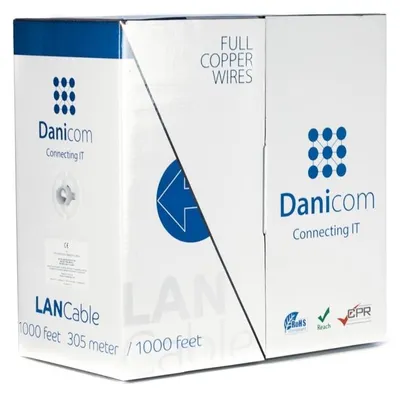 Productafbeelding van DANICOM CAT5E FTP, 305 meter, kabel met sterrenkabel - PVC (Dca)