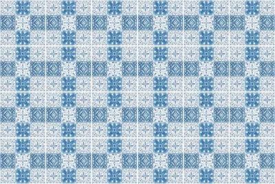 Produktbild von Fliesenaufkleber 15x15 cm – 24 Stück – Selbstklebend – Wasserfest – Pflegeleicht – Hitzebeständig – Für Küche & Bad – Blaue Fliesen