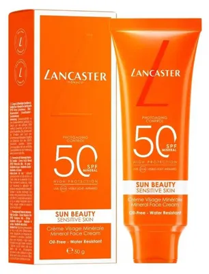 Imagen del producto de Lancaster Sun Beauty Crema Facial Piel Sensible Spf50 50ml