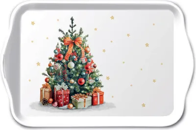 Produktbild von Ambiente Tablett 13x21cm Weihnachtsbaum