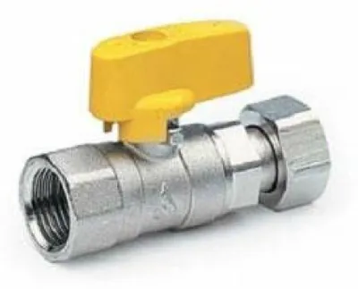 Immagine prodotto di rubinetto gas diritto con attacco scaldabagno f.1/2" x 1/2"