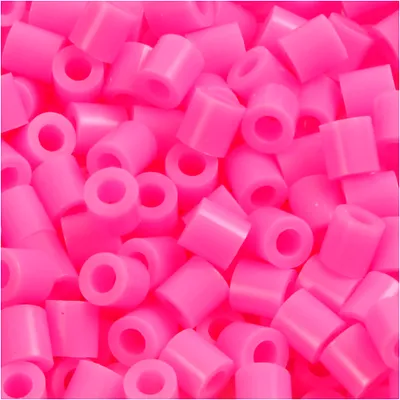 Produktbild von Nabbi-Perlen zum Aufbügeln, Größe 5 x 5 mm, Lochgröße 2,5 mm, mittel, rosa (32222), 1100 Stück, 1 Box