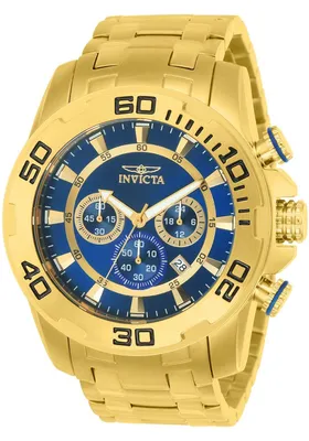 Obrázek produktu pro Invicta Pro Diver - SCUBA 22321 Pánské Hodinky - Quartz Hnutí - Nerezová Ocel s Modrým Ciferníkem - 50 mm