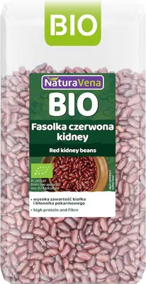 FASOLKA CZERWONA KIDNEY BIO 400 g - NATURAVENA