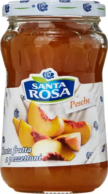 Produktbild von 6x Santa Rosa Pfirsich Marmelade Konfitüre Italienisch Fruchtaufstrich 600g