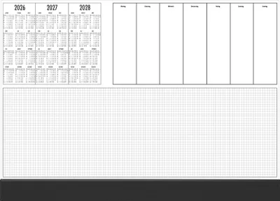 Produktbild von Güss® 12-1250K Schreibunterlagenkalender 60x40cm