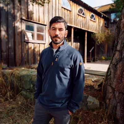 Produktbild von FJÄLLRÄVEN Övik Lite Fleece Half Zip M Black XL