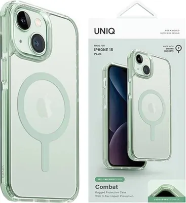 Zdjęcie produktu dla Etui Uniq Combat Magclick Charging Na Iphone 15 Plus / 14 Plus - Miętowe