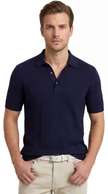 Produktbild von Dunkelblaues Poloshirt Baileys normale Passform