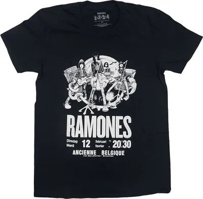 Produktbild von Ramones Belgique Black L T-Shirt