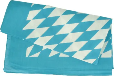 Bayerisches Nickituch mit blau-weißen Rauten von Hut-Breiter in blau