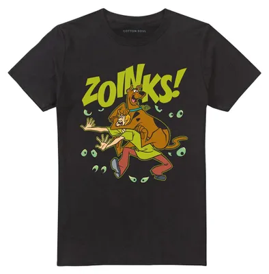 Immagine prodotto di Maglietta unisex "Zoinks" di Scooby Doo, in cotone filato ad anello, modello TV40831 (taglia S), colore nero