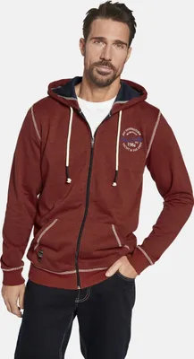 Produktbild von Jan Vanderstorm Sweatjacke JOKORA Herren 1347 dunkelrot 52/54
