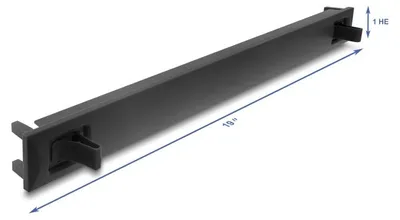 Image de DELOCK 19" 1 HE Blindpanel ABS Kunststoff mit Einrastfunktio