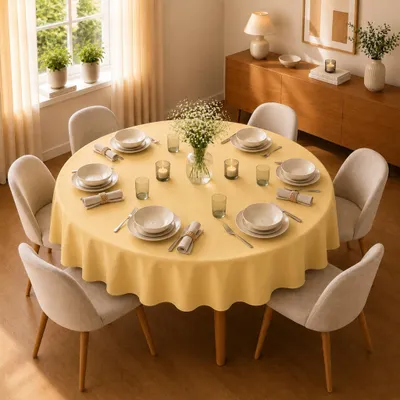 Produktbild von Tischdecke Ø 135 cm für Küche & Esstisch in Gelb