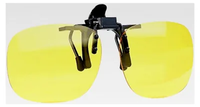 Produktbild von Nachtsicht Brillenclip: 2er-Set mit polarisierten Gläsern, UV400, rundem Design
