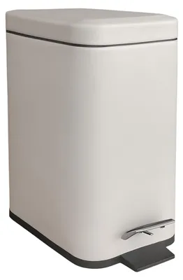 Productafbeelding van Afvalemmer 5 liter met soft-close mechanisme - Mat beige