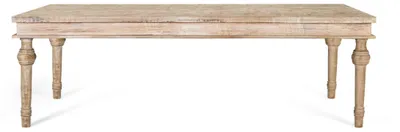 Image de Table à manger Koral en bois de manguier, 76 cm x 200 cm x 100 cm, Giner y Colomer