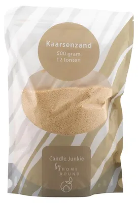 Obrázok produktu pre HomeBound, prášok na výrobu svieč, 500 g, s 12 knôtmi, farba: béžová