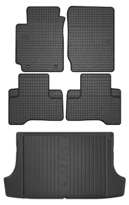 Obrázek produktu pro Gumové autokoberce SolidPRO + vana kufru DryZone pro: Suzuki Grand Vitara II 2005-2014 SUV 5 ks