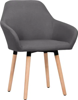 Produktbild von vidaXL Esszimmerstühle 2 Stk. Dunkelgrau Stoff