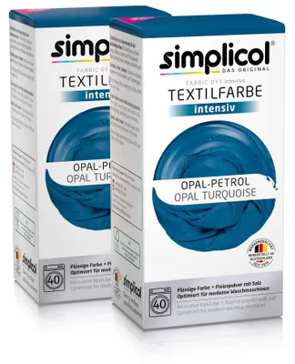 Image de Simplicol, ensemble de teintures pour textiles - Bleu pétrole