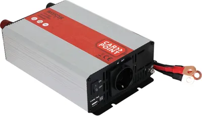 Produktbild von Carpoint Umformer 12V>230V 1000W  Batteriekabel