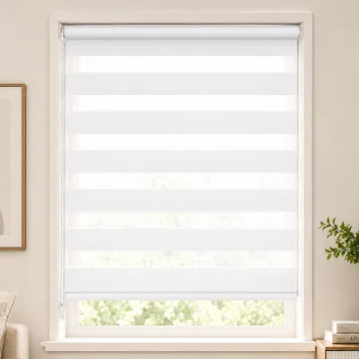 Produktbild von VOUNOT® Doppelrollo klemmfix ohne Bohren, Duo Rollo Klemmrollo für Fenster und Tür, 100x150 cm, Weiß