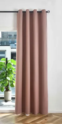 Produktbild von Gardinenbox Verdunkelungsvorhang Ösen Raffhalter HxB 245x145 cm Altrosa 100% Ver