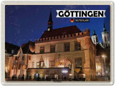 Immagine prodotto di vianmo Insegna di latta 30x40 cm Göttingen Altes Rathaus