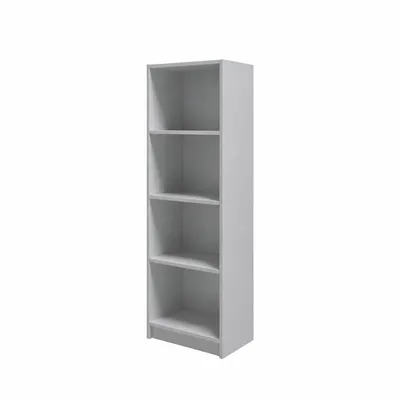 Zdjęcie produktu dla Regał Arrocco, 50x31x148 cm, 4-poziomowy regał z płyty o grubości 16 mm, nowoczesna otwarta półka wolnostojąca, półki do przechowywania i eksponowania
