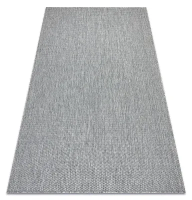 Image de Tapis SIZAL SION A5165A Mélange tissé à plat gris gris 280x370 cm