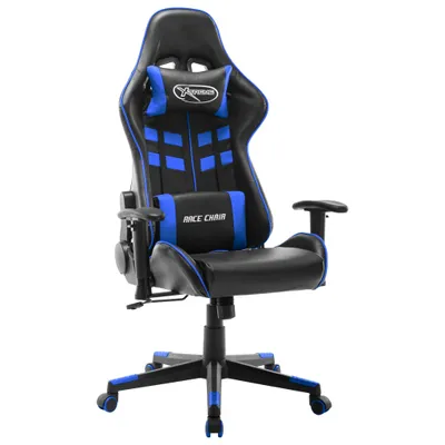 Produktbild von Gaming-Stuhl aus Polyurethan in Schwarz-Blau